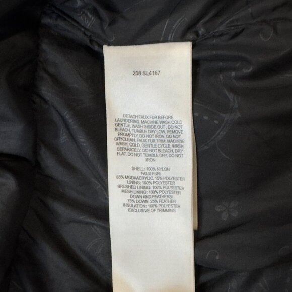 Columbia Womens Titanium 550 Jacket Black Brown Paisley 2 Way Zip Ski Coat Sz M - Picture 11 of 16